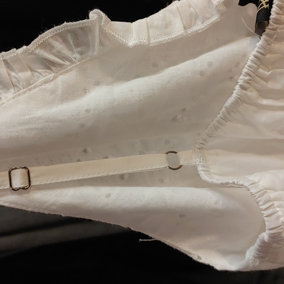 White Tiered V-Neck Sleeveless A-Line Dress 100% cotton - Picture 7 of 10